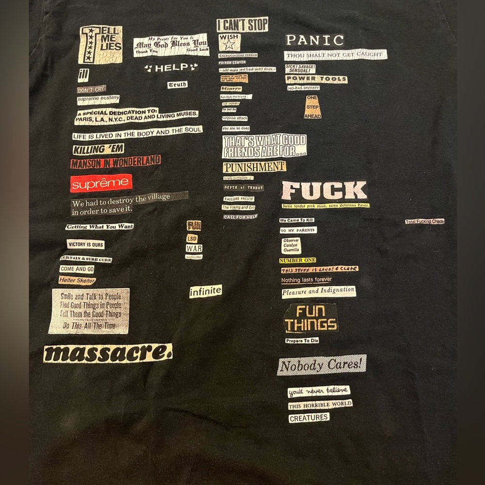 Supreme Black Graphic Tee - Picture 3 of 3